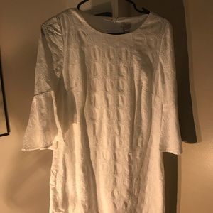 J Crew White Eyelet Dress